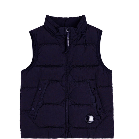 Kids CP Company Navy Lens Down Vest