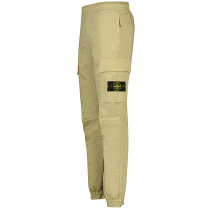 Stone Island Beige Cuffed Cargo Pants