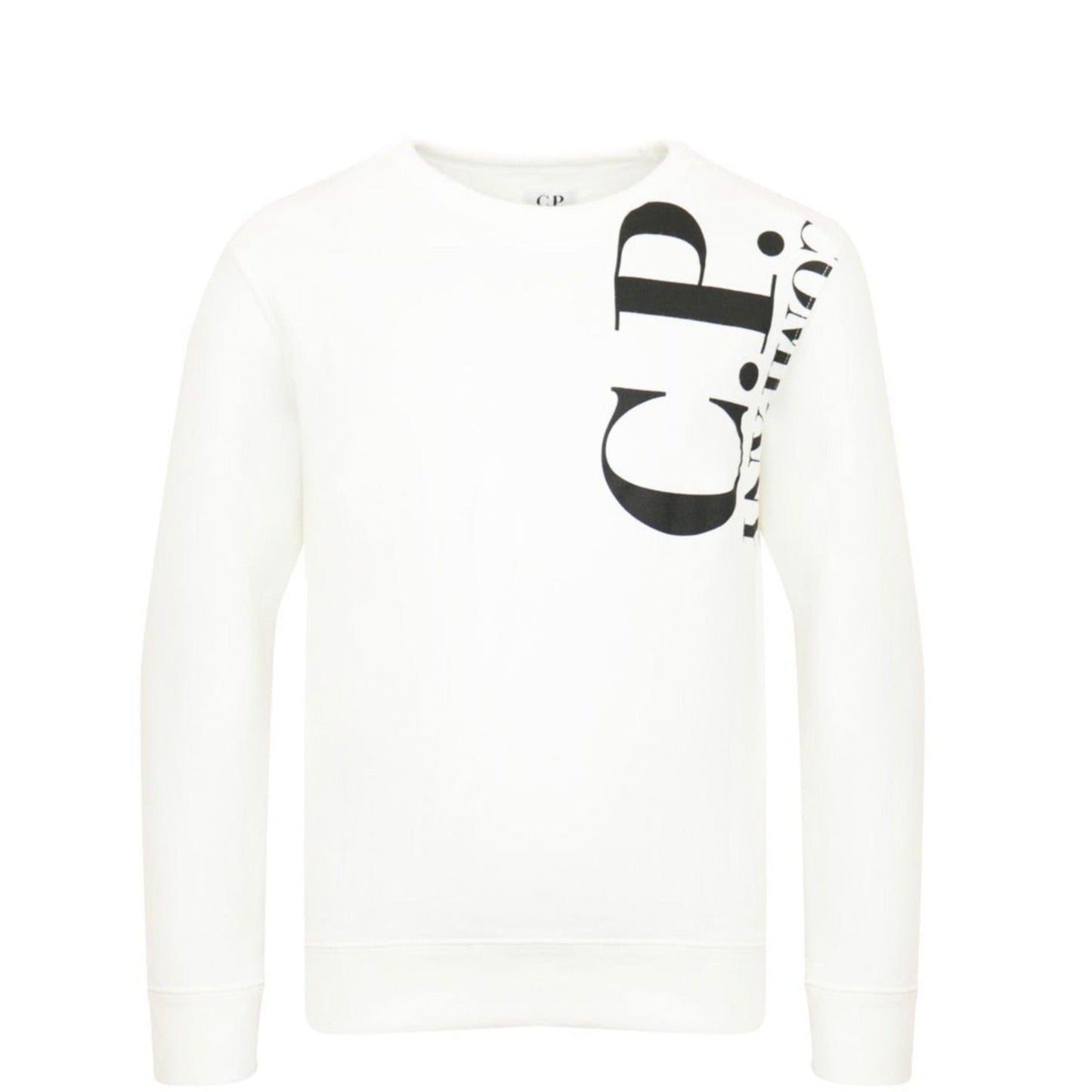 Kids CP Company White Logo Sweatshirt