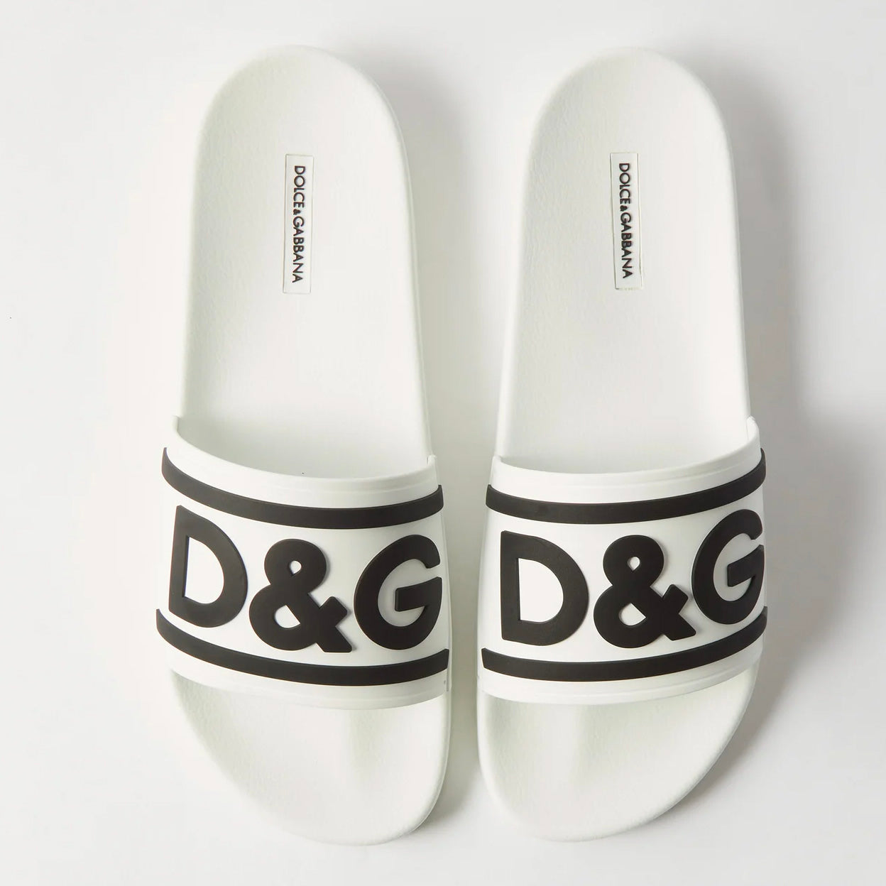 Dolce & Gabbana White Logo Sliders