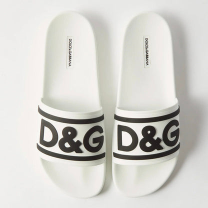 Dolce & Gabbana White Logo Sliders