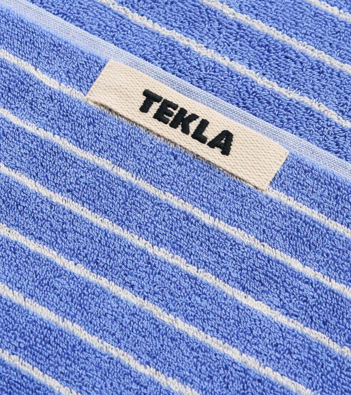 Guest Towel 30x50 Clear Blue Stripes