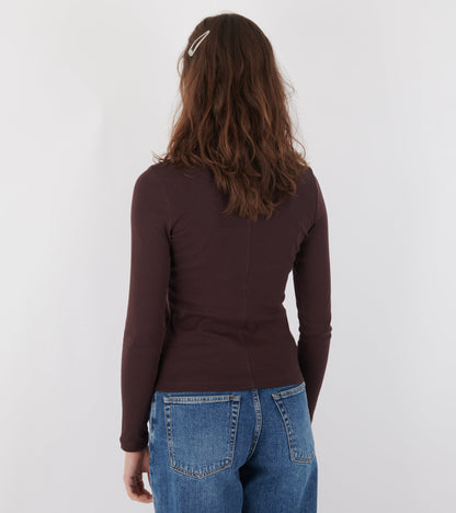 Jess Longsleeve Choco Plum
