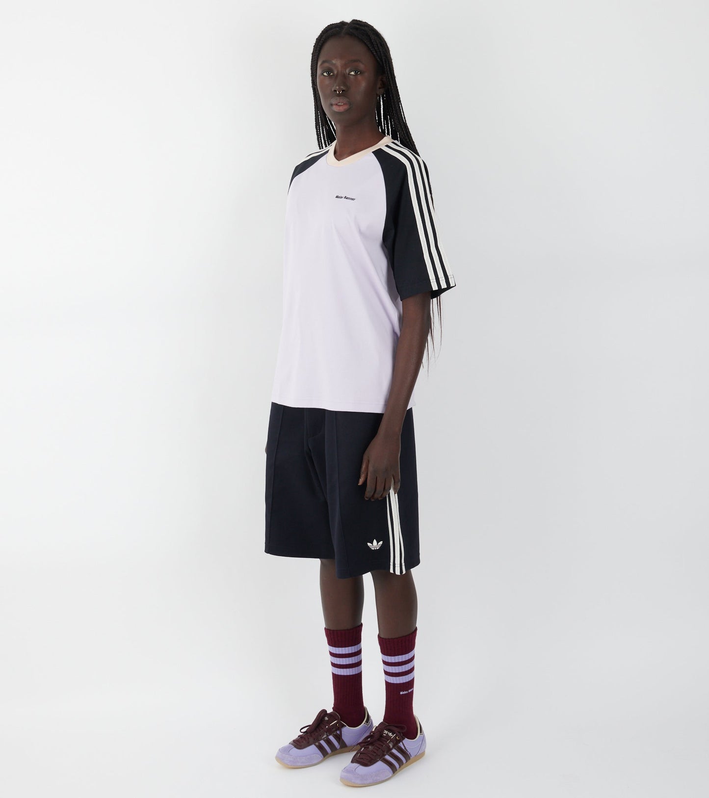 WB Cali Tee Purple Tint/Black