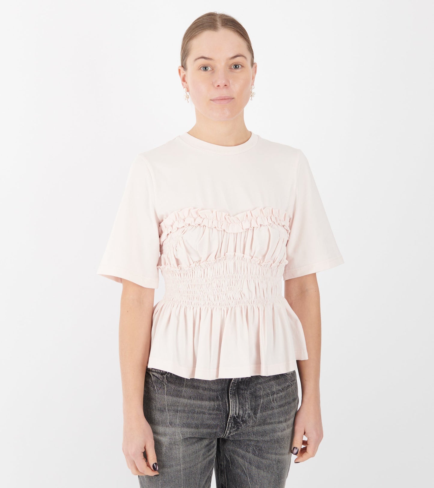 Vilde Jersey T-shirt Light Pink