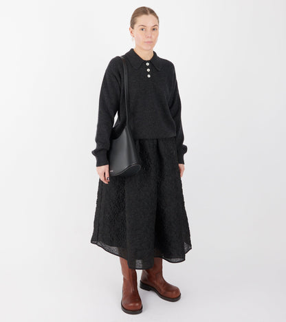 Edie Polo Shirt Charcoal Grey