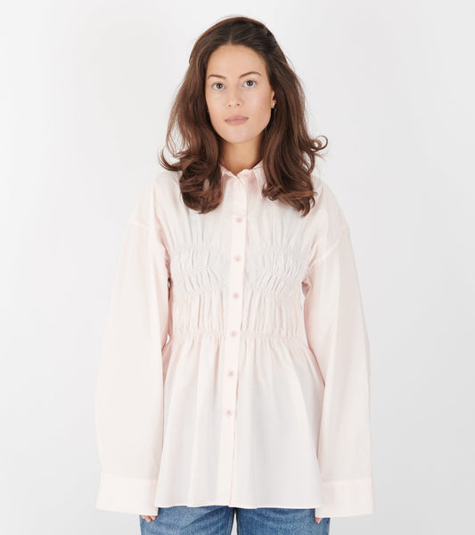 Braxton Cotton Shirt Blush Pink