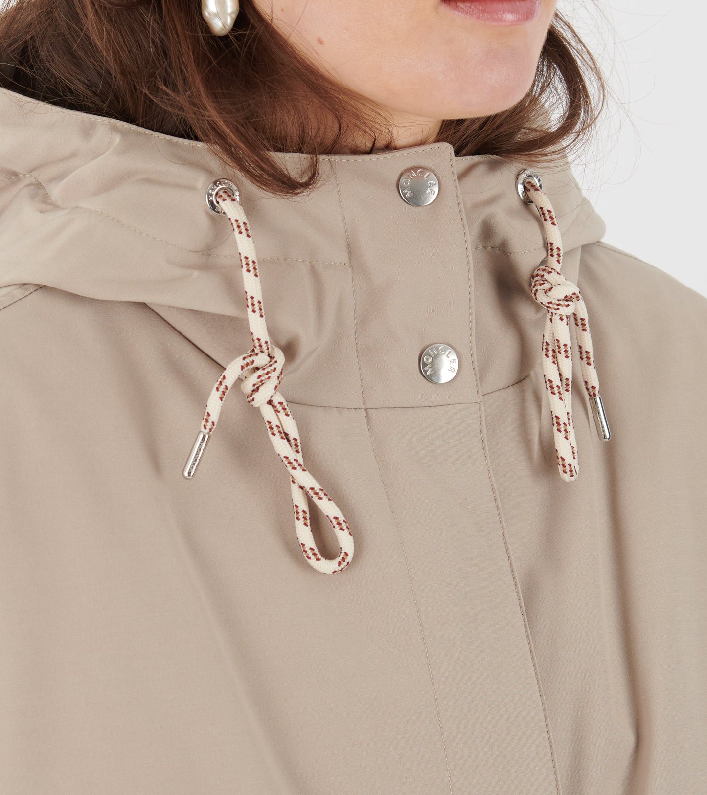 Eucalyptus Hooded Down Jacket Beige