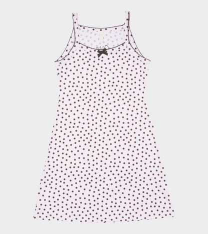 Slip Dress Pink Dots