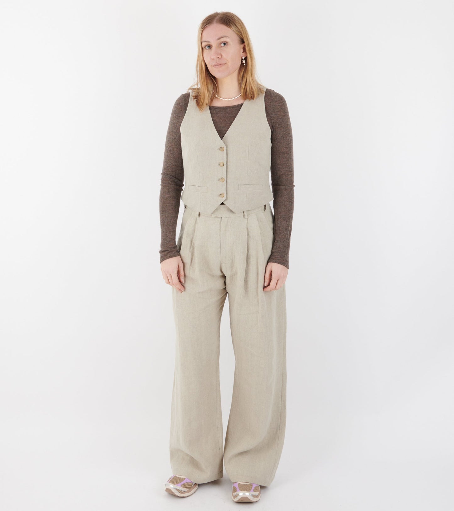 Linen Vest Nature