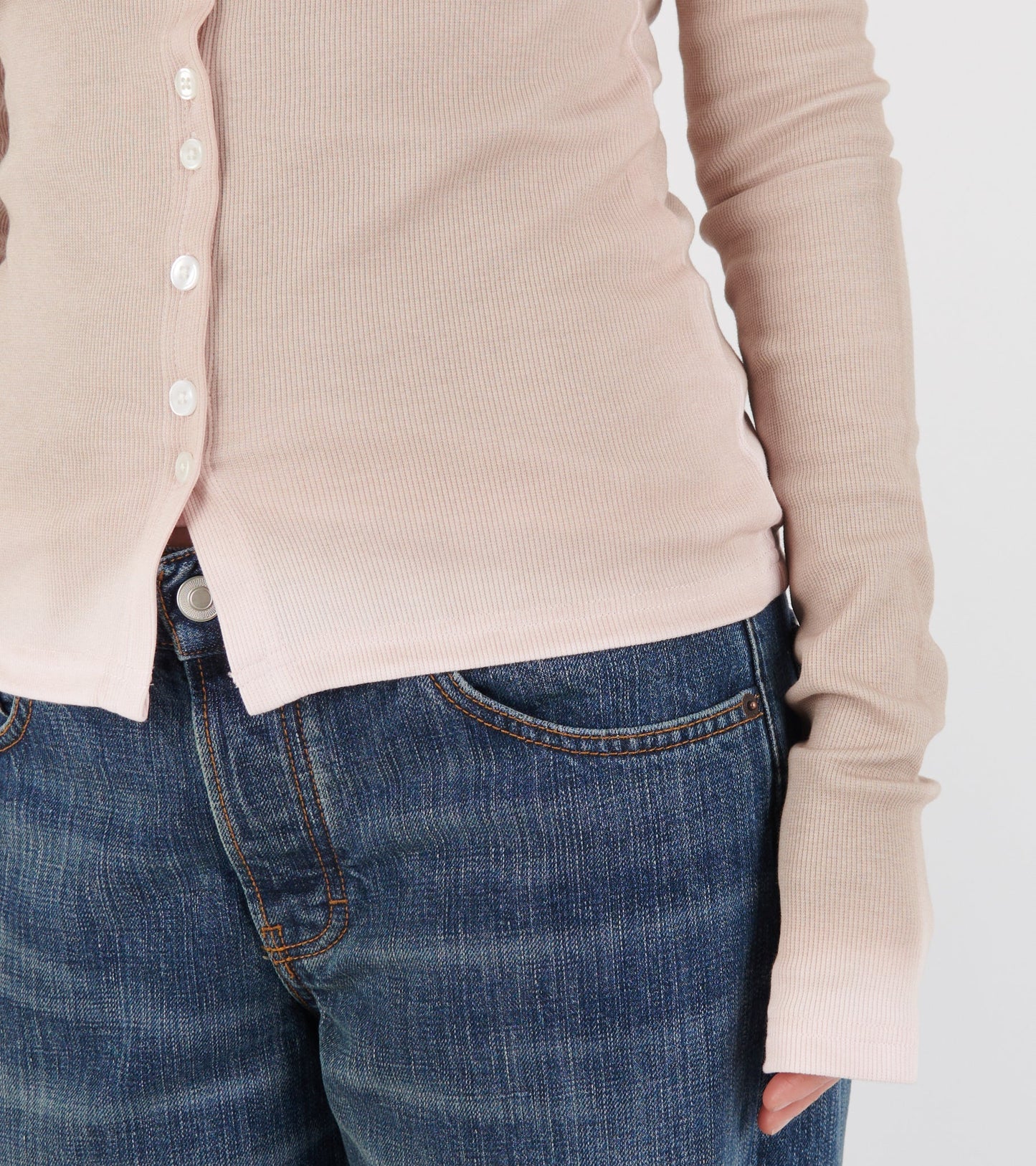 Matilda Cardigan Light Pink/Sand