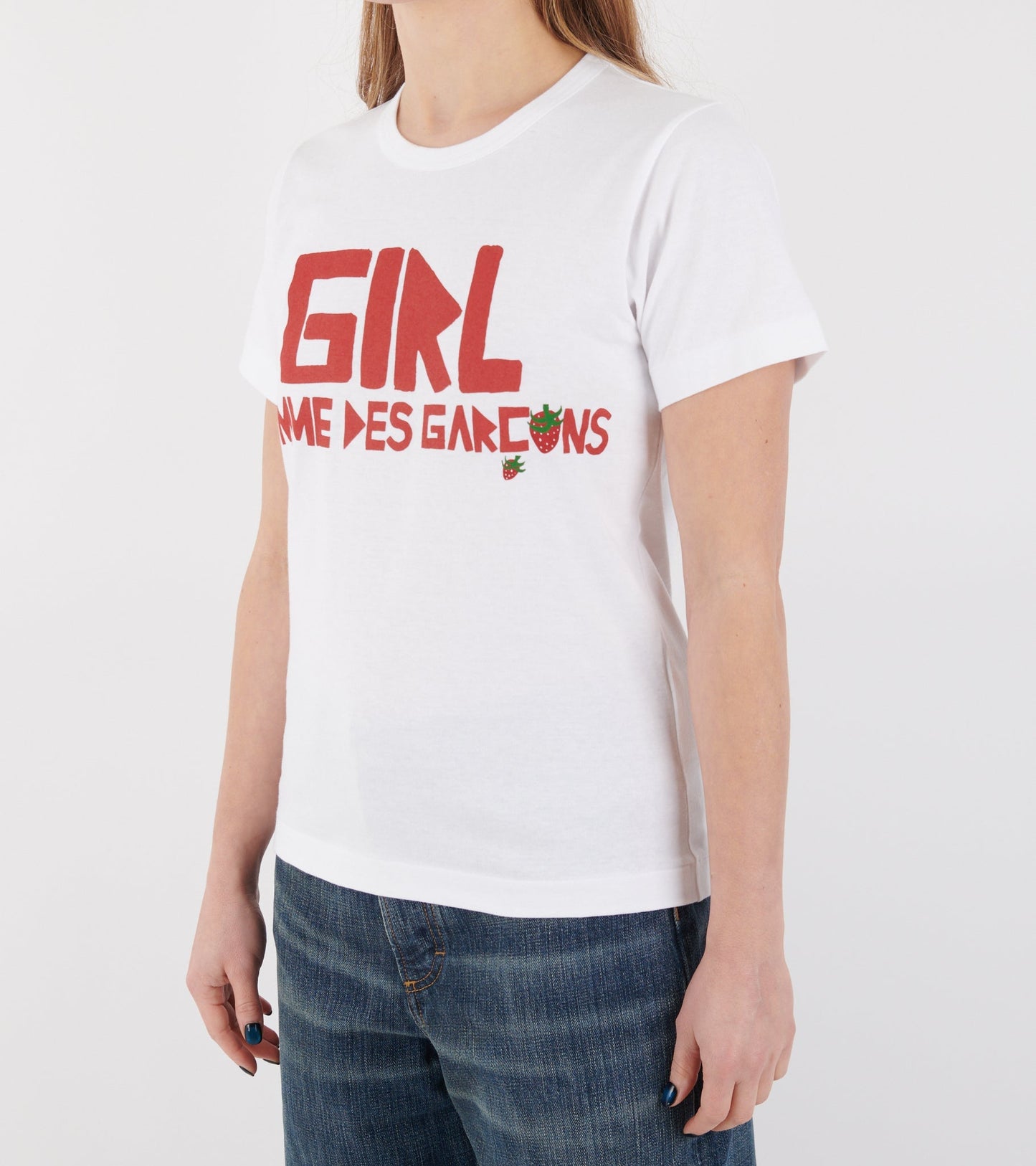 Strawberry Logo T-shirt White