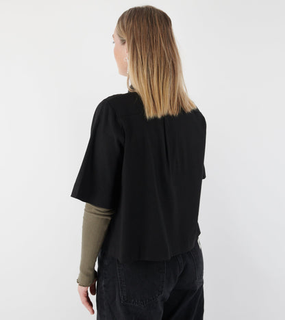 Amanda S/S Shirt Black