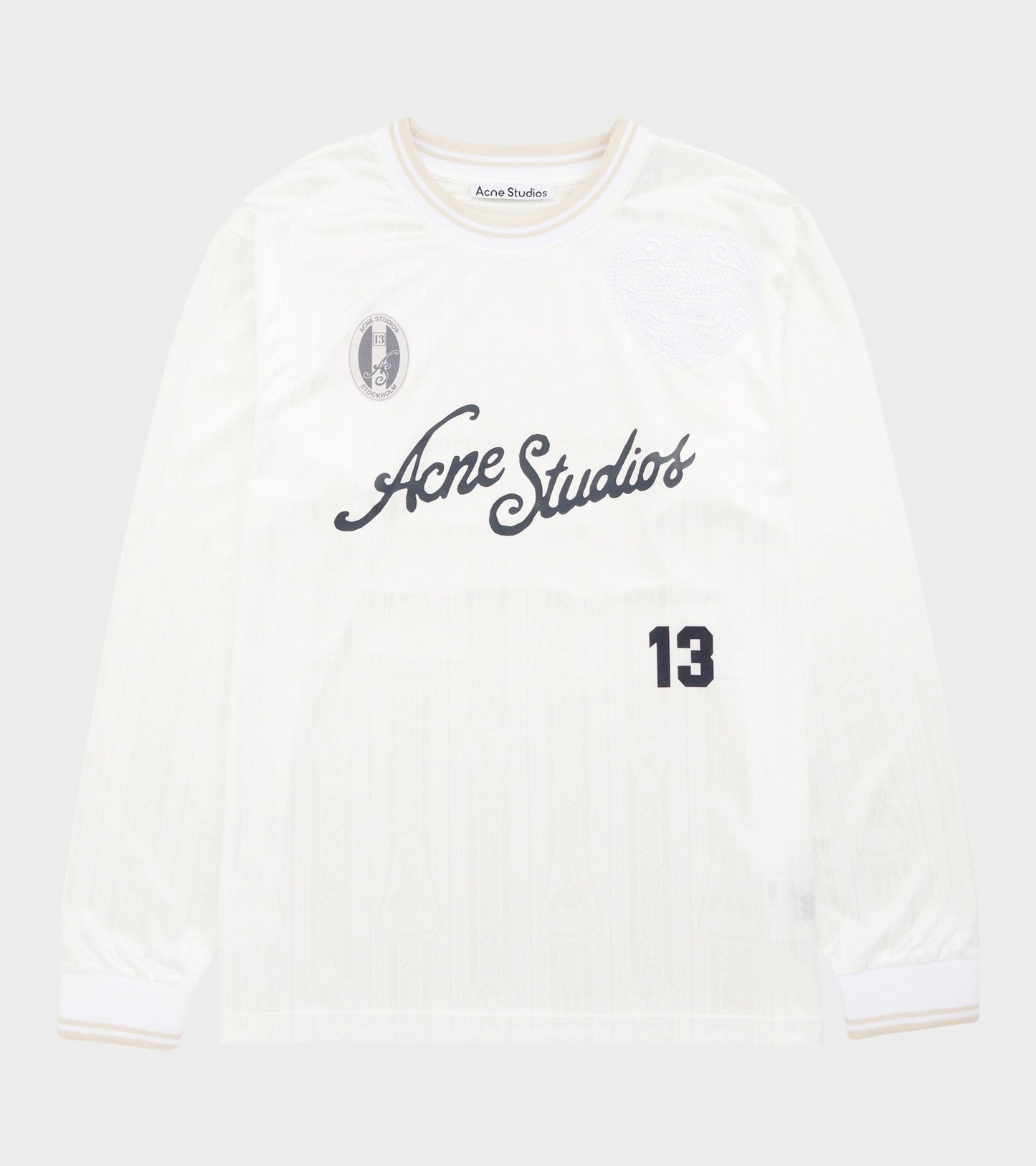 Logo Sports Jersey Top White