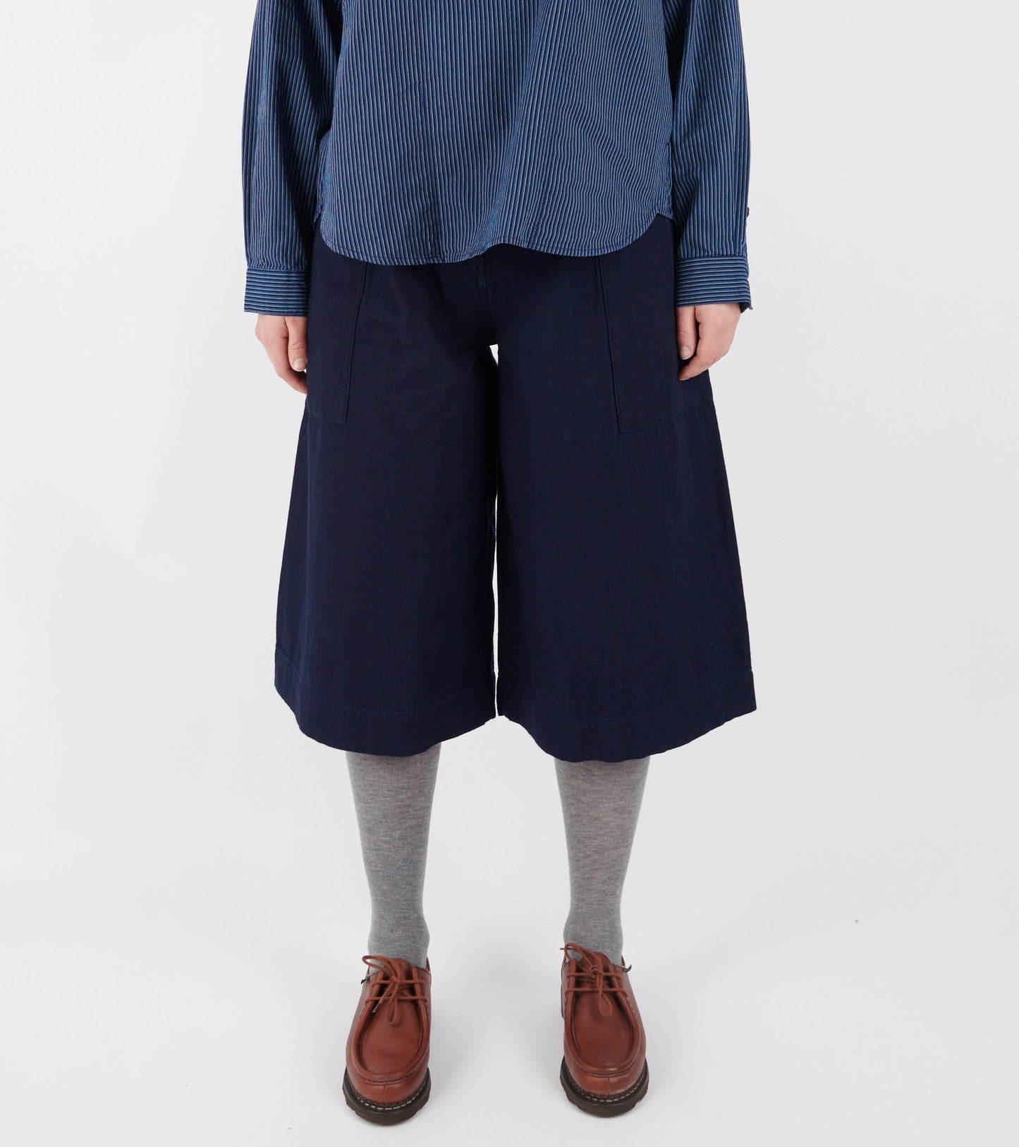 Japanese Indigo Denim Culottes Indigo