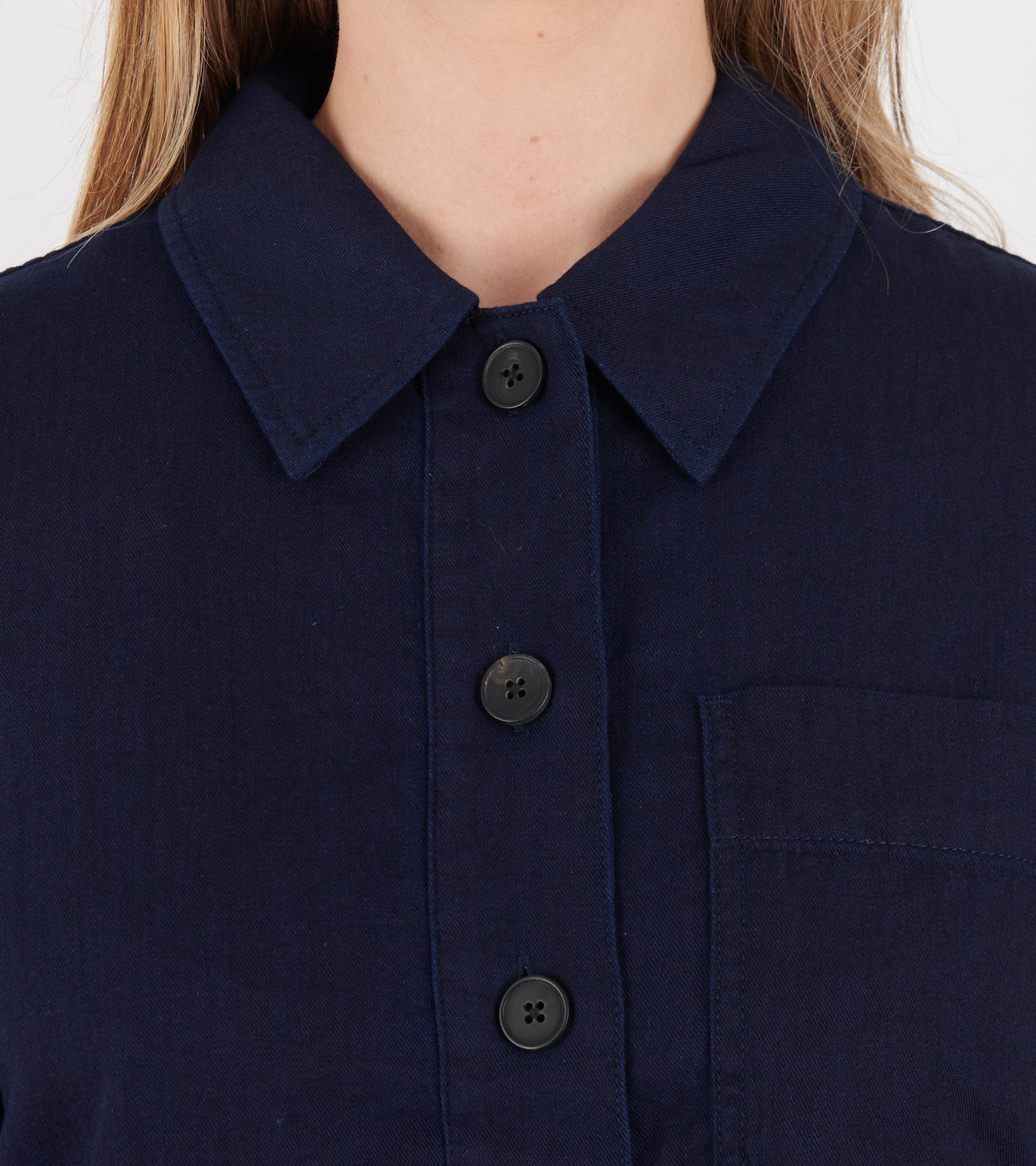 Baya Cotton Twill Shirt Indigo
