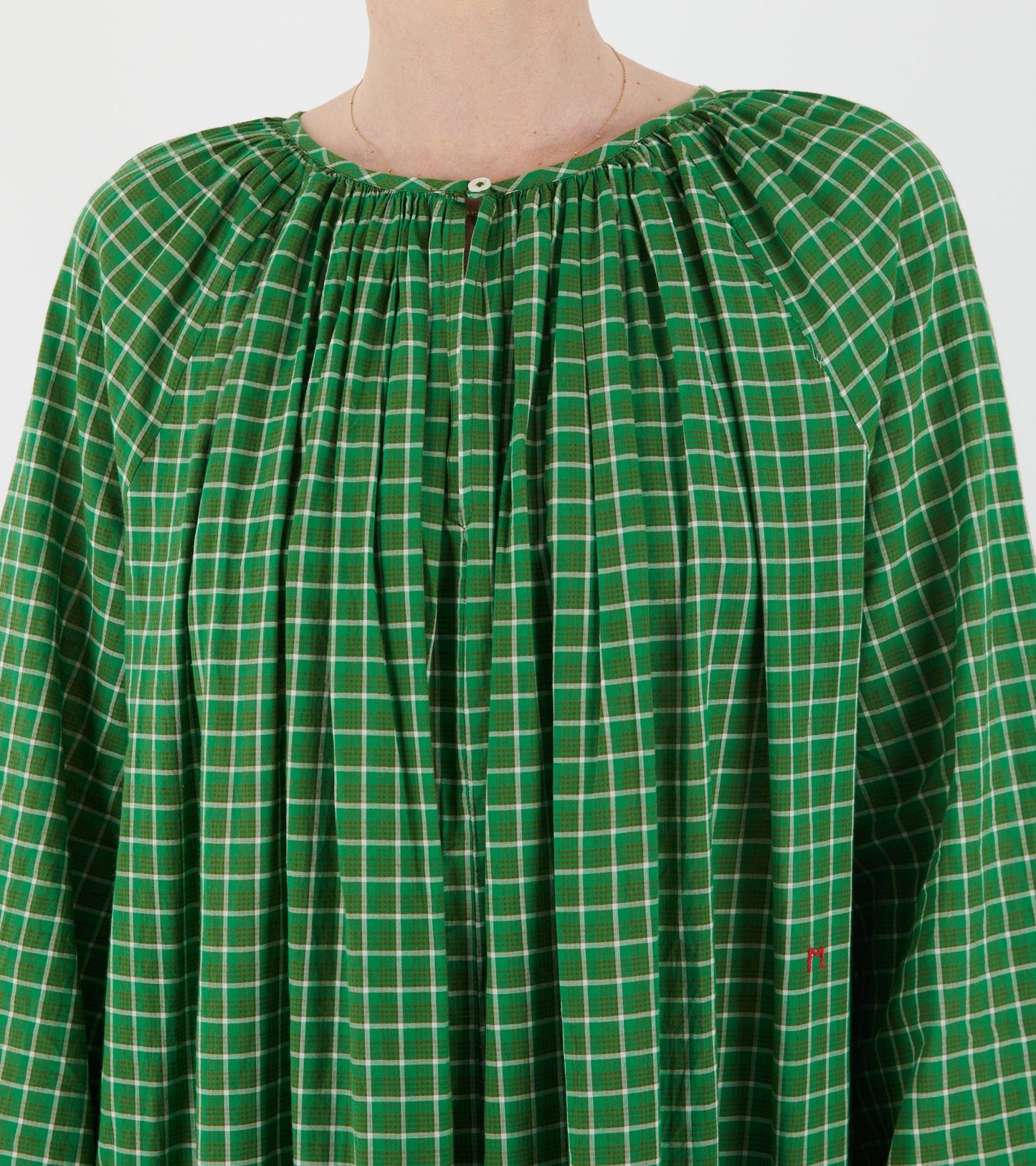 Victoria Dress No. 781 Messenger Checks Palm