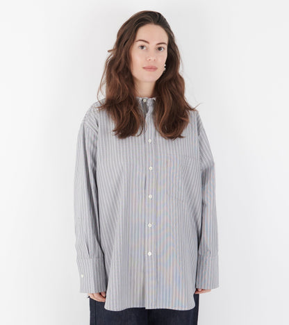 Margit Shirt Blue/Greyish Stripe