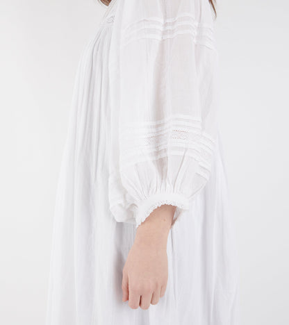 Florentine Dress Optic White
