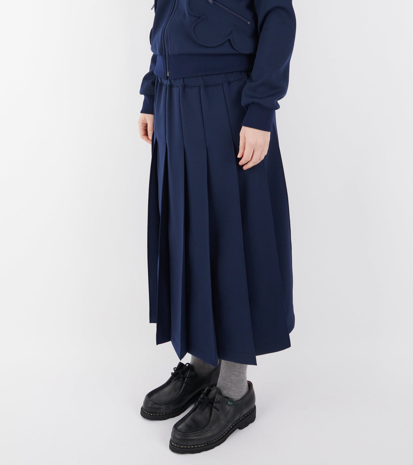 Pleated Skirt Dark Blue