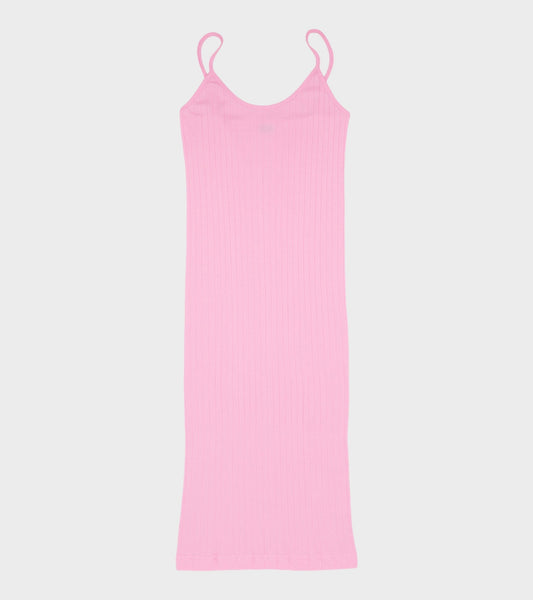 101 Strap Rib Mini Dress Light Pink