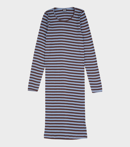101 John Rib Dress Brown/Light Blue