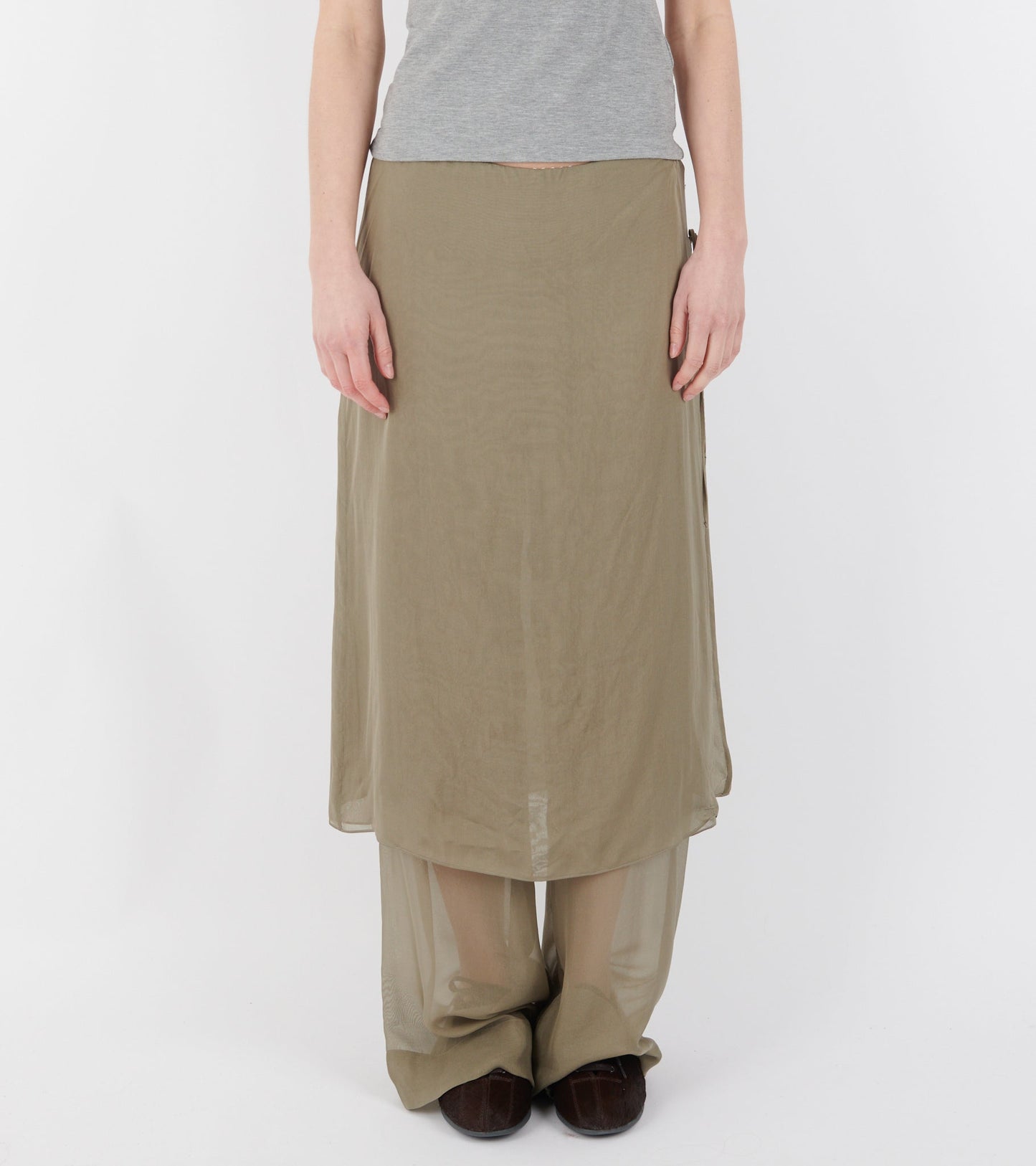 Low Silk Archive Pants Khaki