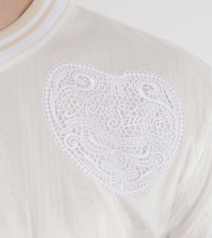 Logo Sports Jersey Top White