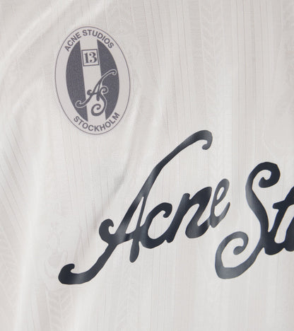 Logo Sports Jersey Top White
