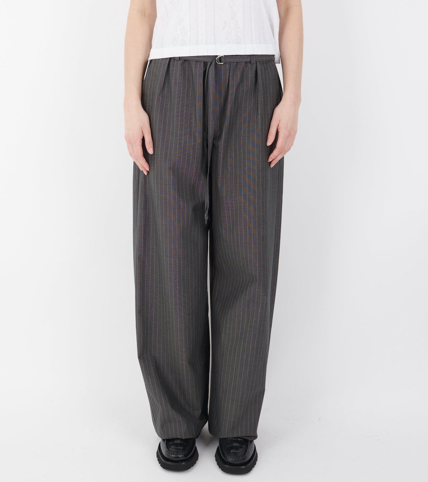 Ingrid Pant Dark Grey Pinstripe