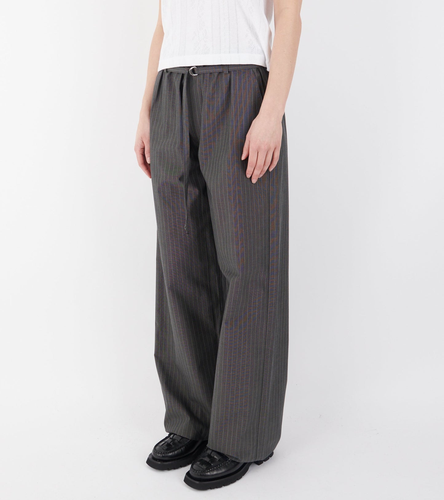 Ingrid Pant Dark Grey Pinstripe