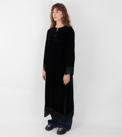 Carmen L/S Long Dress Black