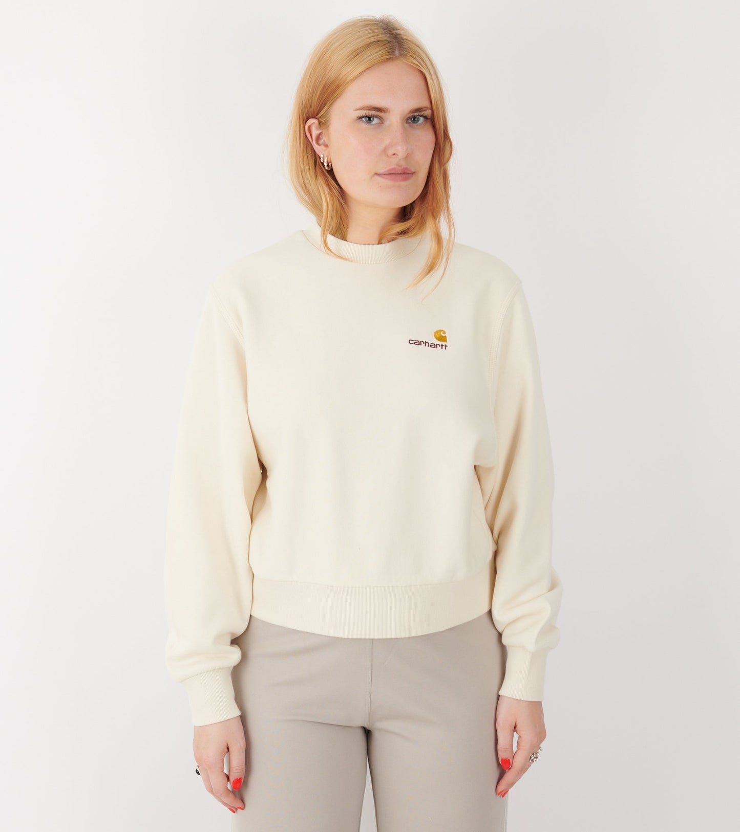 W American Script Sweatshirt Natural