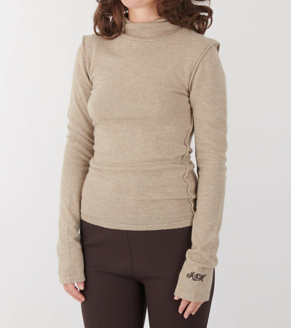 Vitus Dense Hoodie Beige Melange