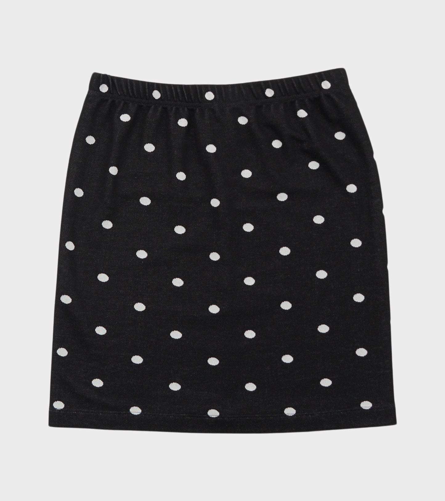 Jaquard Dot Skirt Black/Ecru