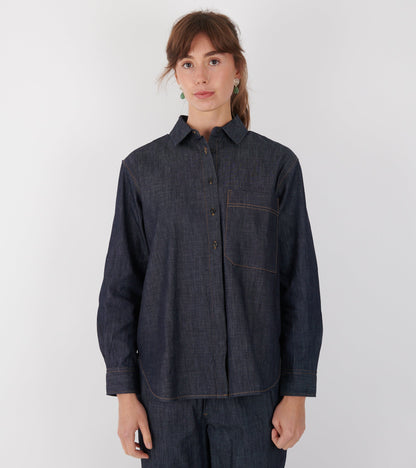 Lynette Shirt Denim Classic Blue