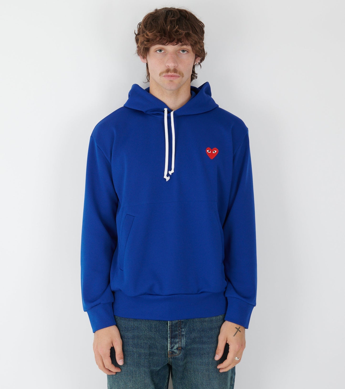 U Red Heart Hoodie Blue