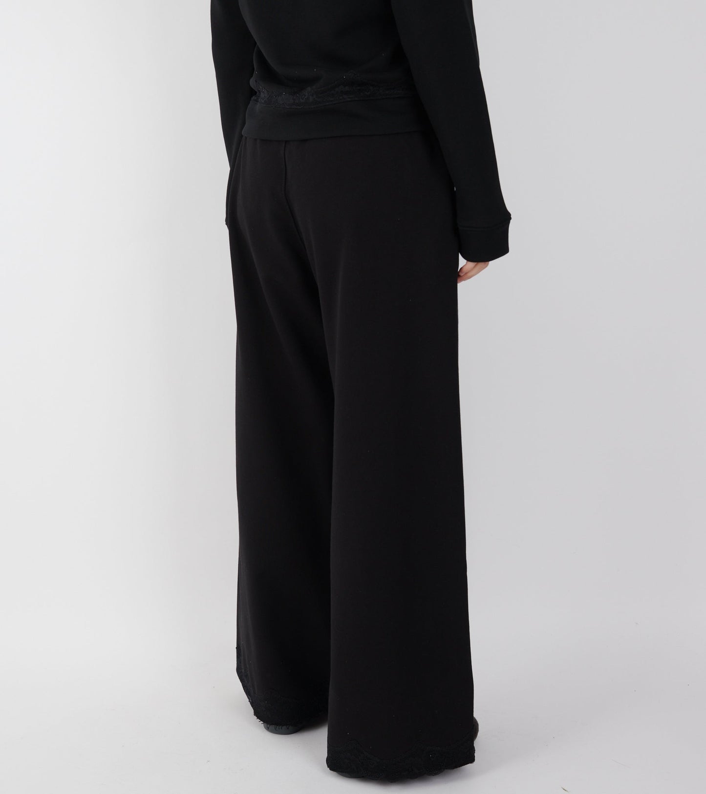 Lace Sweatpants Black