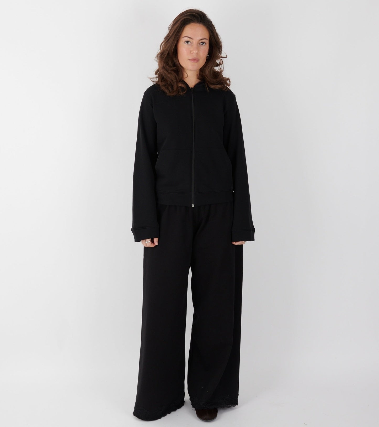 Lace Sweatpants Black
