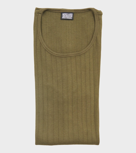 101 Rib Solid Colour Army