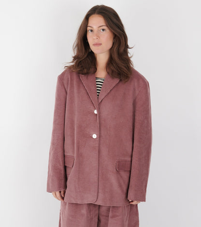 Japanese Cotton Corduroy Andie Blazer Thistle