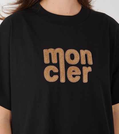 Teddy Logo Cotton T-shirt Black/Brown
