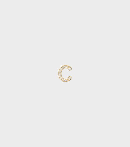 Petite C Earring Gold
