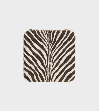 Zebra Jewelry Travel Box Black/White