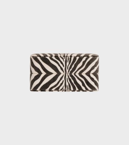 Zebra Jewelry Travel Box Black/White