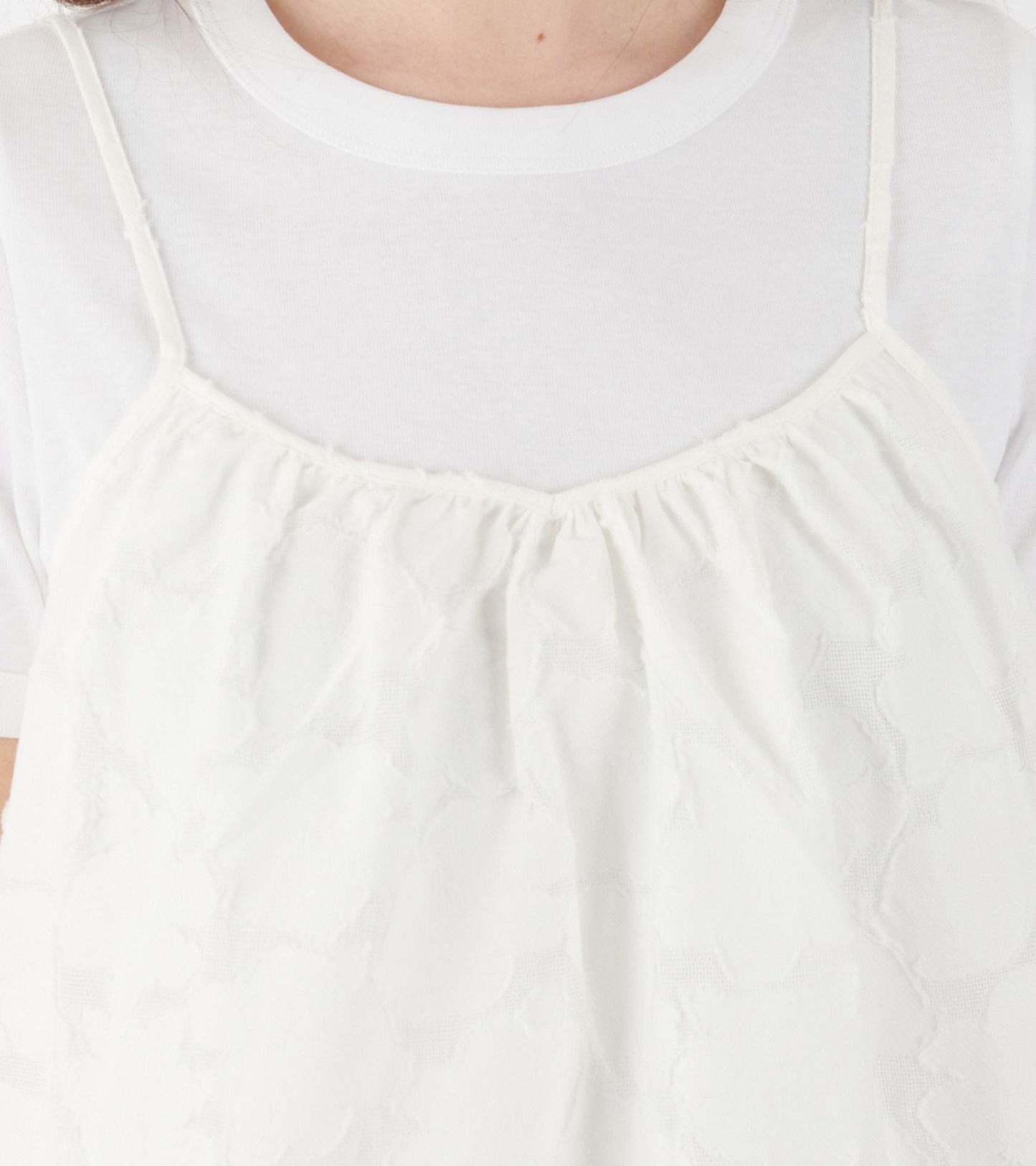 Strap Top Laceflower White
