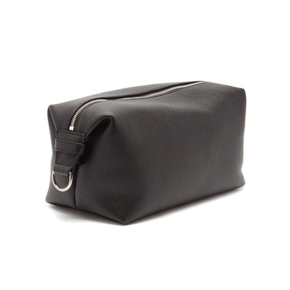 DSQUARED2 Black Leather Logo Washbag