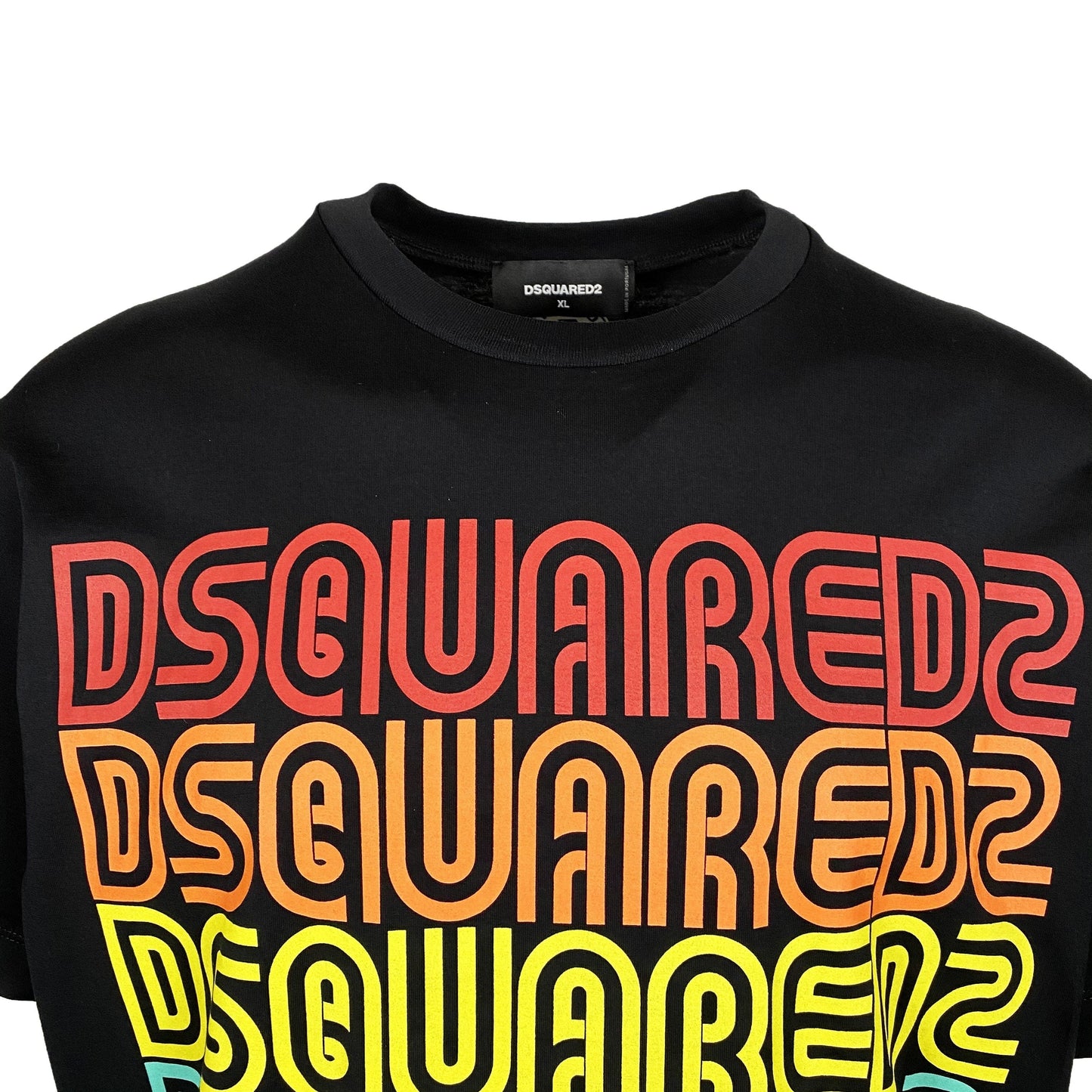 DSQUARED2 Black Multi Logo T-Shirt