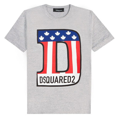 DSQUARED2 Grey D Logo T-Shirt
