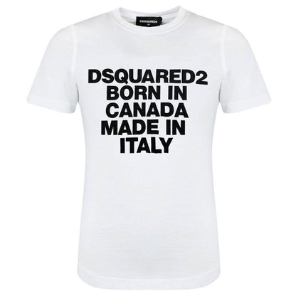 DSQUARED2 White 'Born In Canada' Tee